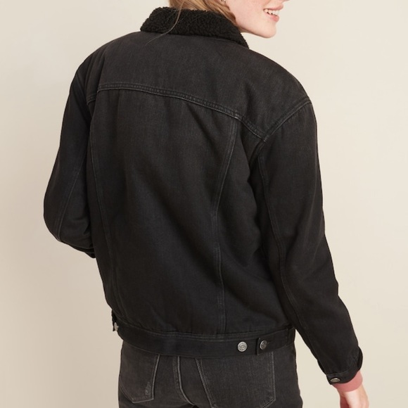 Black Jean Jacket for Women - Picture 3 of 6